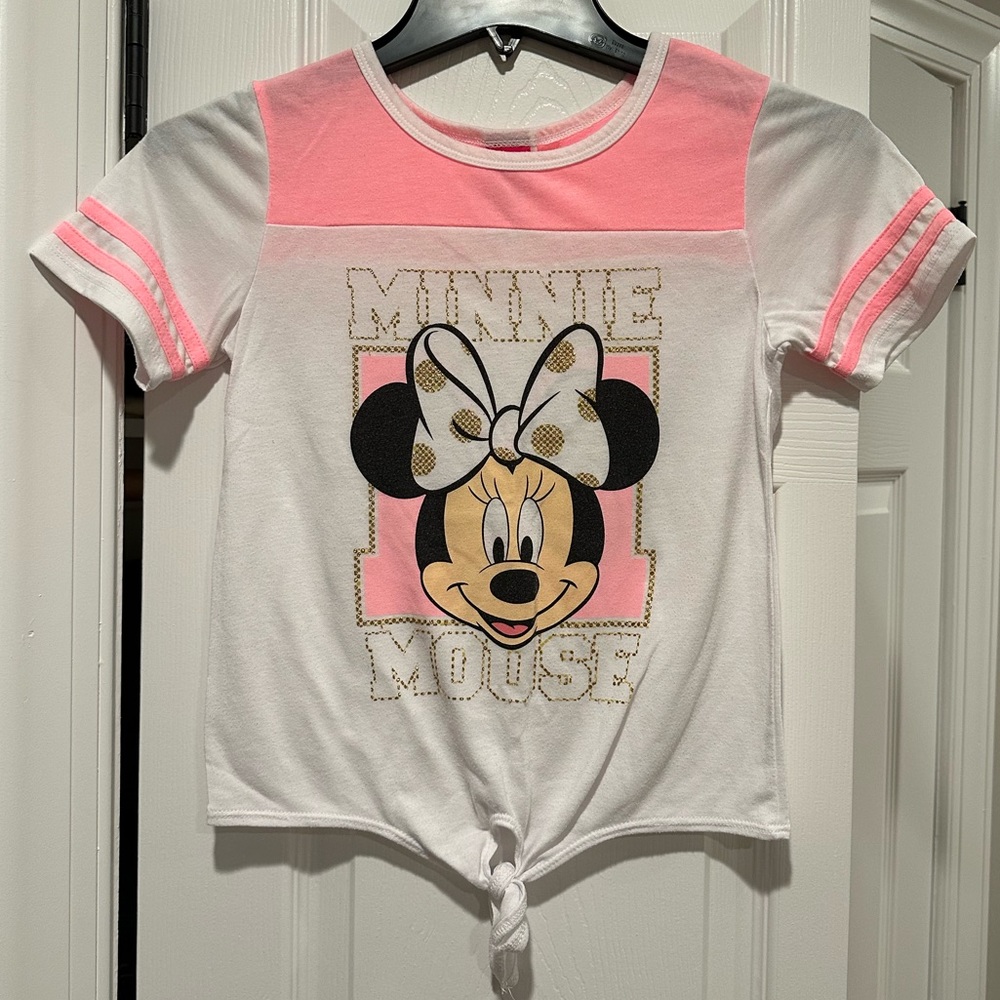 Disney Girls Minnie Mouse Top - color: white - size:M(10/12)